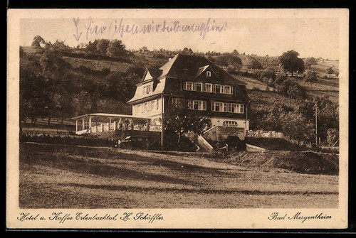 Ansichtskarte bad mergentheim - ansichtskarte,