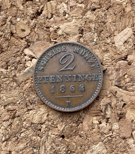 Preußen pfennige 1868 b - 2,