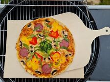 Pizzastein Brotbackstein Schamottbackofenplatte versch. Formate mit Holzschieber