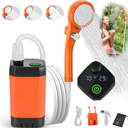 Tragbare campingdusche led - campingdusche,