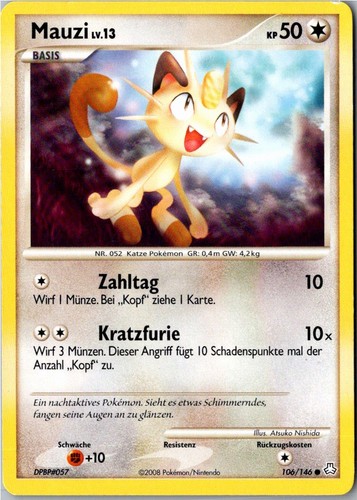 Pokemon mauzi 106 146 - pokemon, 106/146