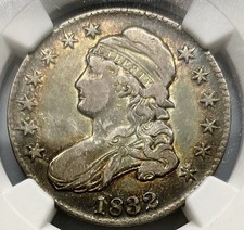 NGC ss 25 1832 50C Capped Bust