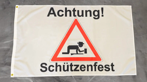 Fahne flagge achtung - flagge,