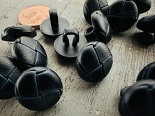 10 Knöpfe 11mm Lederknopf