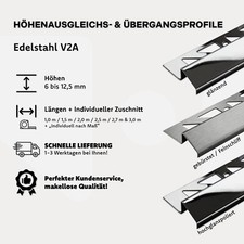 Fliesenprofil Edelstahl