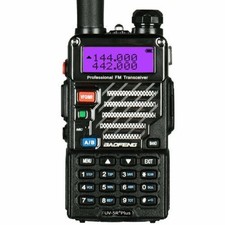 BAOFENG UV-5R PLUS 2M/70CM WALKIE-TALKIE VHF UHF 5WATT HANDHELD HAND-FUNKGERÄT