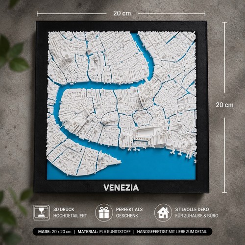 Stadtkarte venedig map - 3d, im