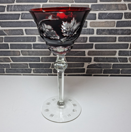 Vintage weinglas rubinrot - 🍷,