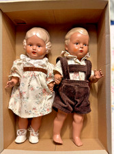  Set - Schildkröt Puppen "Hans und Inge"  25cm - unbespielt   TOP !!