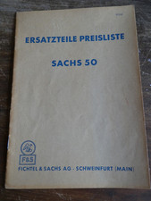 Ersatzteileliste 1956 SACHS 50