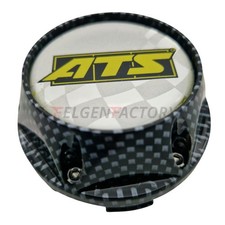 1x ATS DTC Nabendeckel Carbonoptik Silber – Nabenkappen EC-30 für 15" / 17" F...