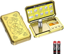 Feinwaage 0,01G, 200G/0.01G Digitale Waage, Goldwaage, Münzwaage,Taschenwaage Mi
