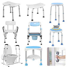 360° Drehbar Duschhocker Badhocker & Duschgriff Duschsitz Verstellbar Duschstuhl