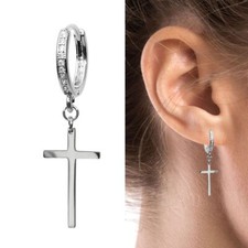Silberne glitzer creole mit - silberne,
