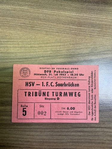 Ticket eintrittskarte hsv 1 - hsv,