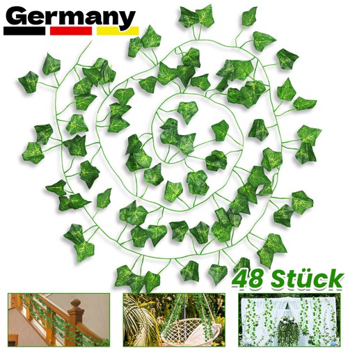 48x efeugirlande künstlich - efeugirlande,
