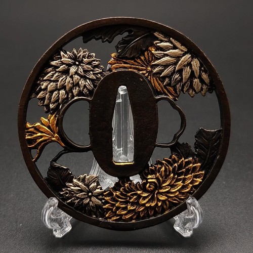 Japanische tsuba chrysantheme - japanische,