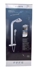 SCHÜTTE Duschpaneel Duschsystem Regendusche SAMOA RAIN mit Thermostat Glasablage