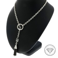 Wert 9.900,- Original Chaumet Paris Kette mit Anhänger 750 Weiß Gold 40 cm xxyy