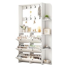 Flurgarderobe mit schuhschrank - flurgarderobe,