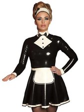 Honour schwarz & weiß Margot Dienstmädchen Kleid