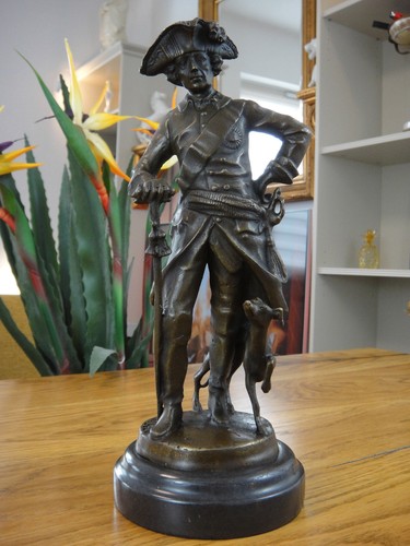 Bronze marmor statue friedrich - bronze,