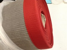 DEKOWE - Mara S2 Rot-Meliert - 1,6 x 9,2 m - Sisal Teppich - Neu !!!