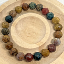 Ozean Jaspis Jasper Armband Stretcharmband 8mm Edelstein Kristall Heilstein 1Stk