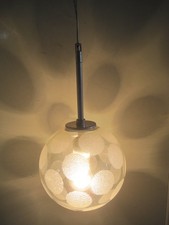 Deckenlampe Hängelampe Klarglas in Kugelform 20 cm Durchmesser aus 70er Jahre ?