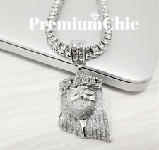 ICED Jesus Pendant & Tennis