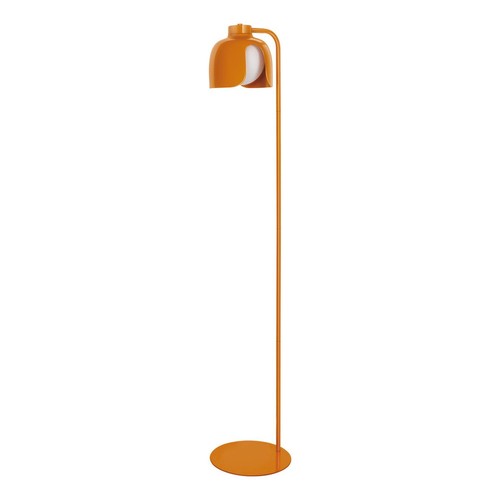 Stehleuchte metall glas orange - stehleuchte,