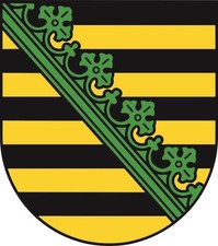 Aufkleber Sachsen Wappen