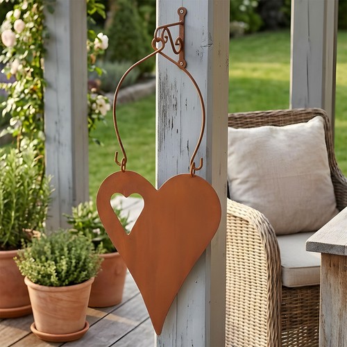 Schild herz 15x32cm gartendeko - schild,