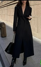 Langer blazer schwarz mit - langer,