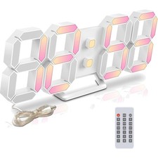 LED Wanduhr Digital Uhr Wecker