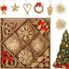 Weihnachtsdeko strohsterne - weihnachtsdeko,