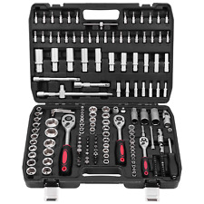 172tlg Knarrenkasten Steckschlüssel Werkzeug Koffer Ratschen Kasten 1/2 1/4 3/8"