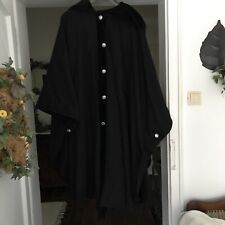 Voss Trachten Tiroler Alpaca/Wolle Samt Damen Umhang Mantel BAUR Gebr Schwarz