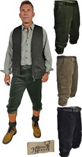 Stretch-Cord Kniebundhose Wanderhose Bein-und Messertasche Hubertus in 3 Farben