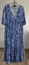 Bonprix Maxikleid blau weiß