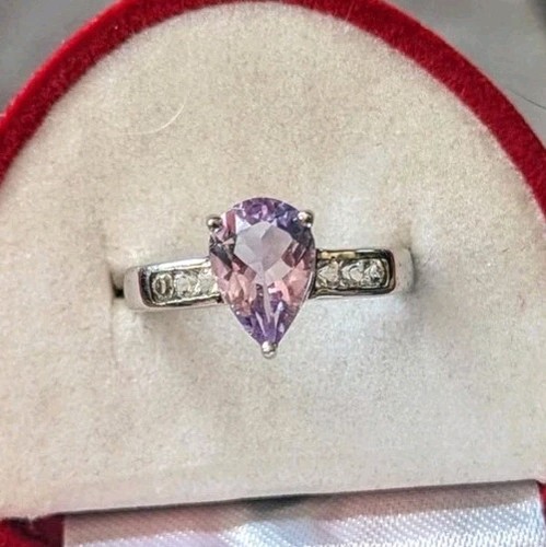 Lavendel amethyst damenring - amethyst,