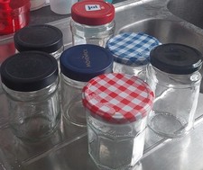 Sturzgläser Marmeladengläser 7 Stck. Einweckgläser Schraubverschluß Leer Vorrat