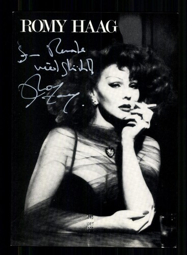 Romy haag autogrammkarte - romy,