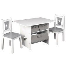 Kindertisch mit 2 Stühle Kindersitzgruppe Tischgruppe Kinder Vorschüler gs011B3