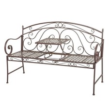 Gartenbank Schmiedeeisen braun