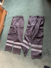 3x PTK DRK Einsatzhose m. Reflexstreifen Schiefergrau Rettungsdienst Größe 98