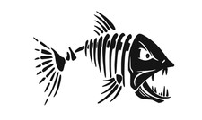 Fisch Skelett Design 2