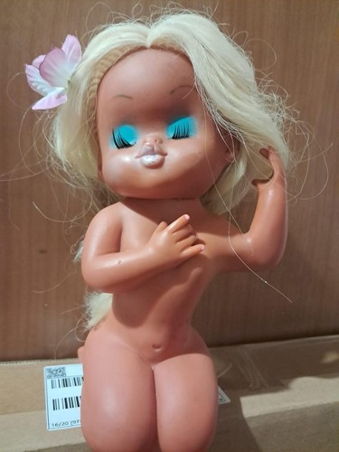 Vintage gummi puppe hula - vintage,