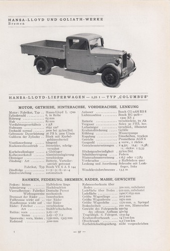 Bremen typentafel 1935 - bremen,,