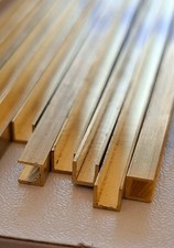 4x4 mm U-Profil Messing Winkel profil gefräst